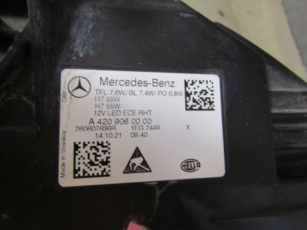 Prednji far MERCEDES CITAN W420 420 halogen 21- LH lijevi A4209060000