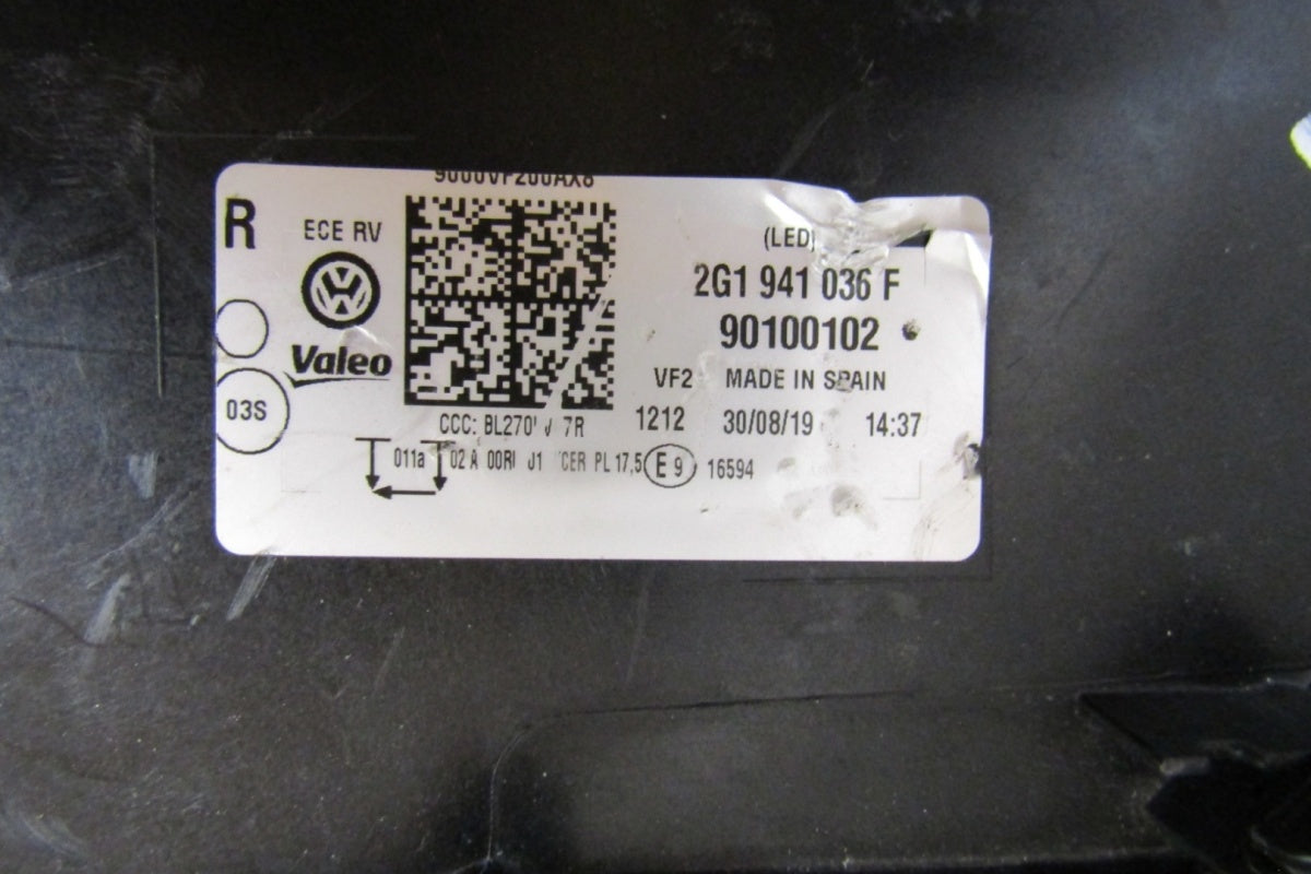 Prednji far Volkswagen Polo 6 VI 2G Full LED 17-21 RH 2G1941036F