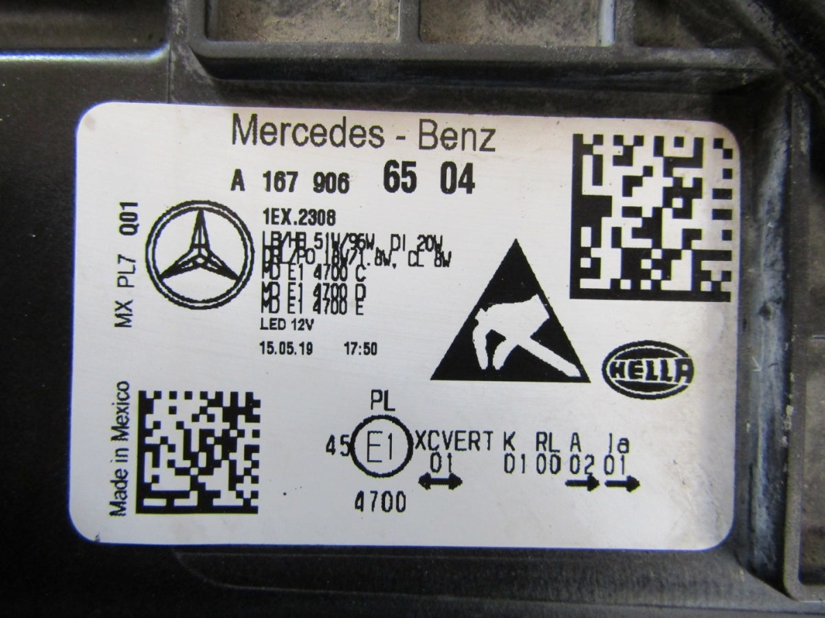 Prednji far Mercedes GLE W167 FULL LED MULTIBEAM 19-23 LH A1679069504