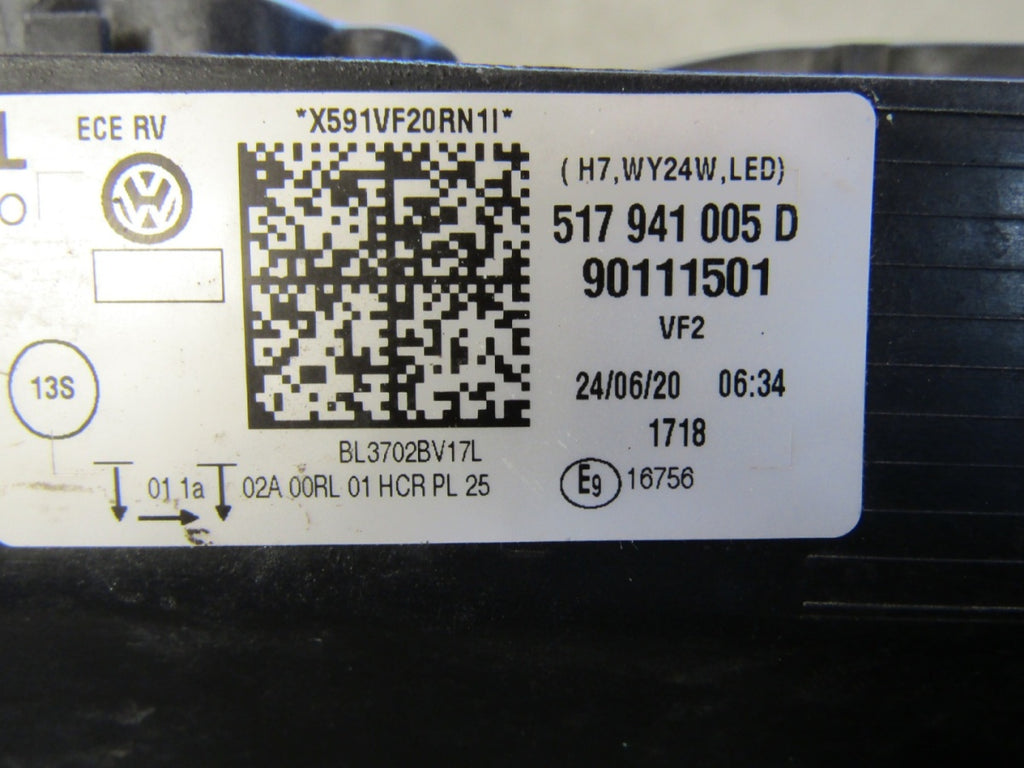 Prednji far VW SPORTSVAN LIFT halogen 18-20 LH 517941005D
