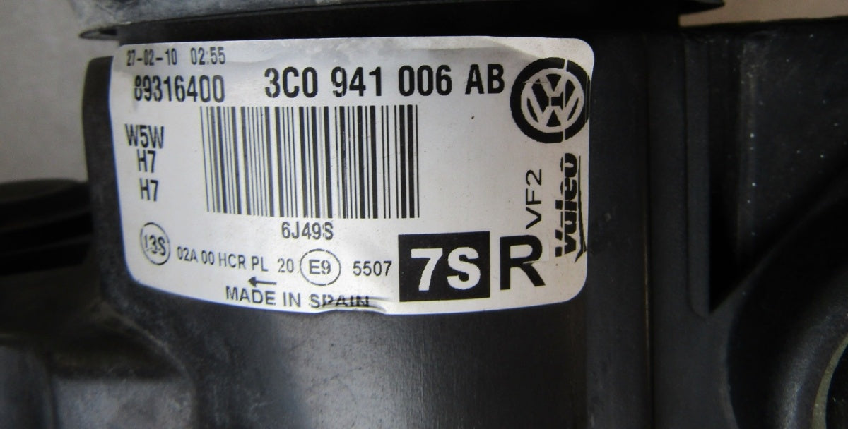 Prednji far VW Passat B6 3C0 halogen sa sočivom 05-10 RH 3C0941006