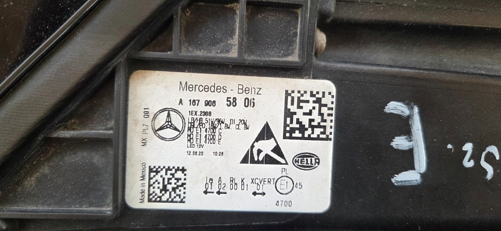 Prednji far Mercedes GLE 167 FULL LED MULTIBEAM 19-23 RH desni A1679065806
