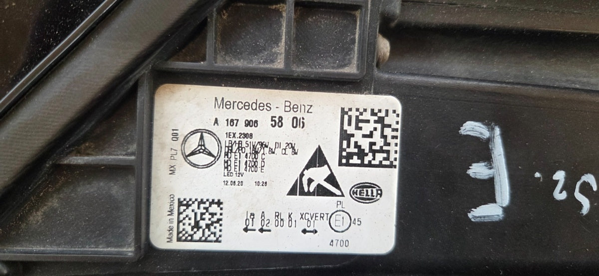 Prednji far Mercedes GLE 167 FULL LED MULTIBEAM 19-23 RH desni A1679065806