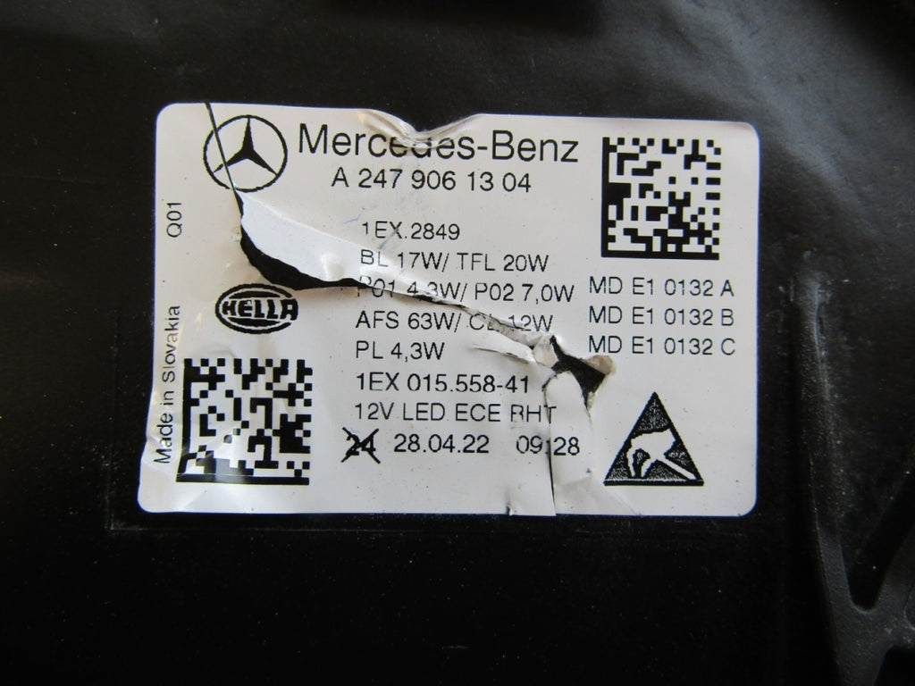 Prednji far Mercedes B klasa 247 Lift MULTIBEAM 23- LH lijevi A2479061304