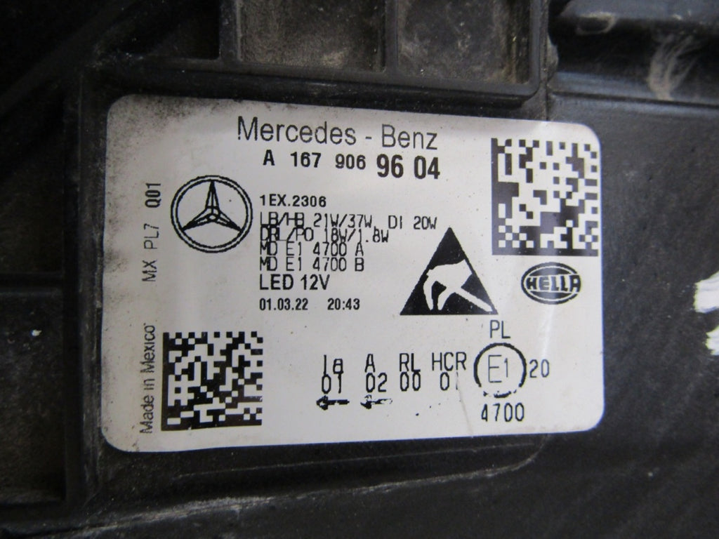 Prednji far Mercedes GLE W167 FULL LED PERFORMANCE 19-23 RH A1679069604
