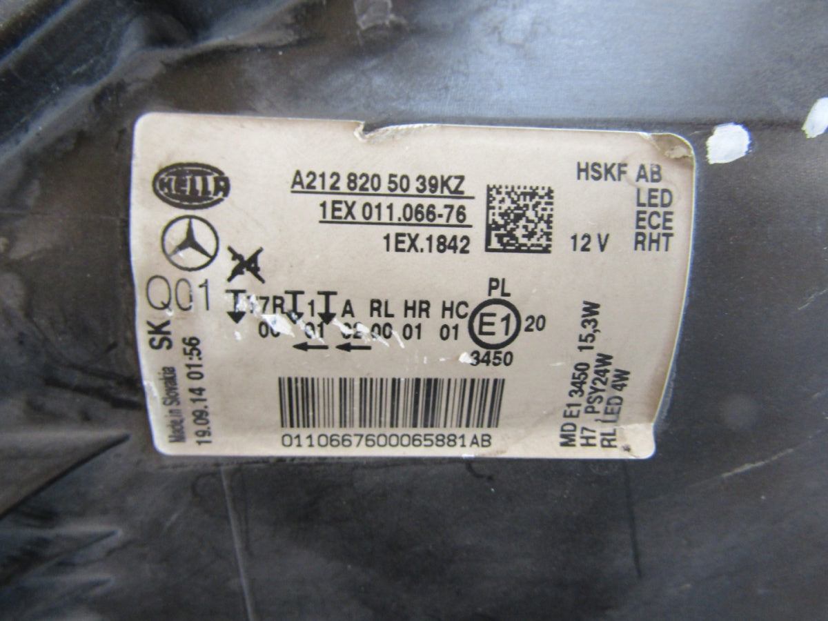 Prednji far Mercedes E klasa W212 LIFT LED 12-16 RH A2128200539