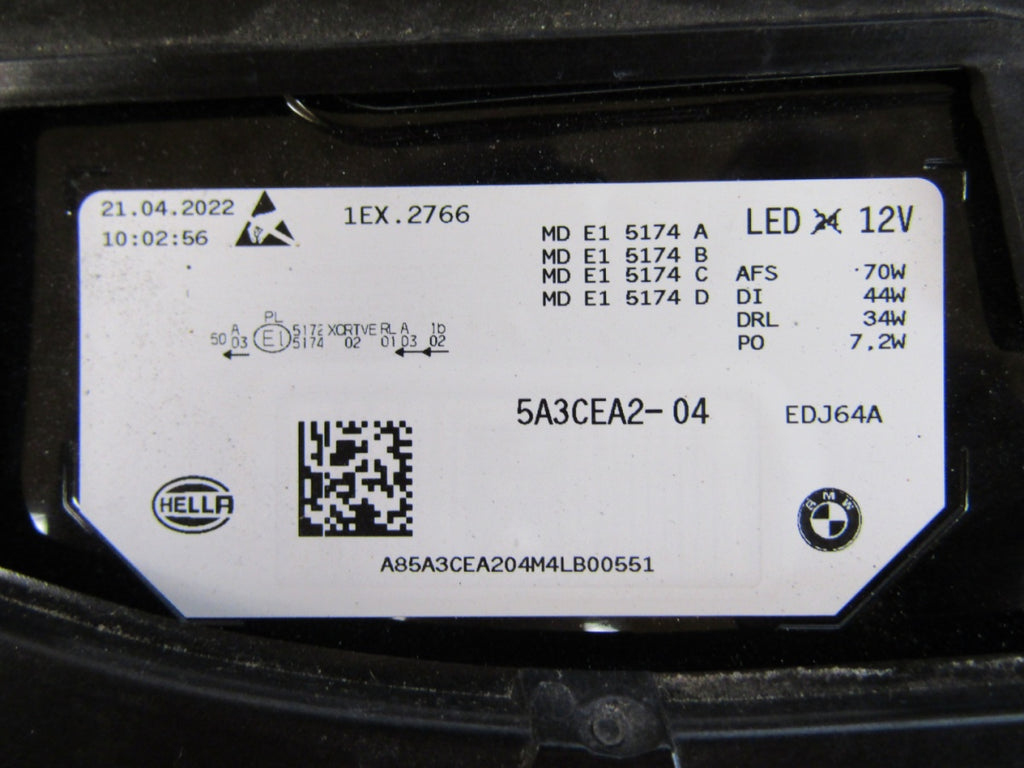 Prednji far BMW IX I20 LASER 21- RH 5A3CEA 2