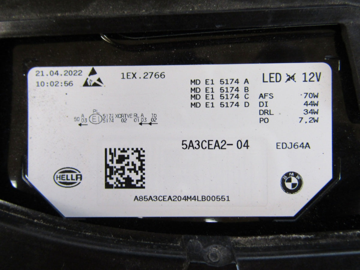 Prednji far BMW IX I20 LASER 21- RH 5A3CEA 2