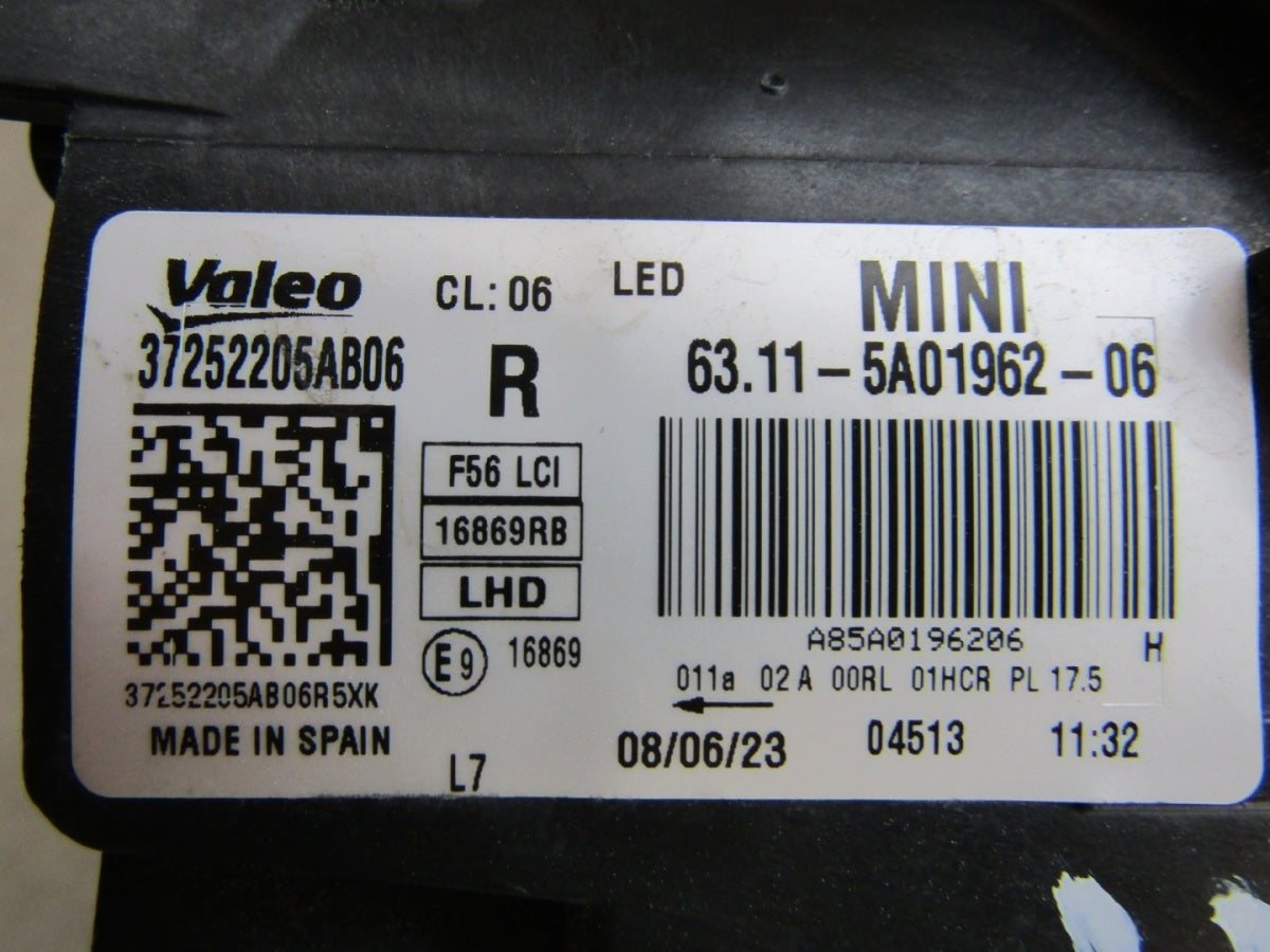 Prednji far Mini Cooper F55 F56 F57 LIFT LCI FULL LED 21- RH desni 6311 5A01962-06