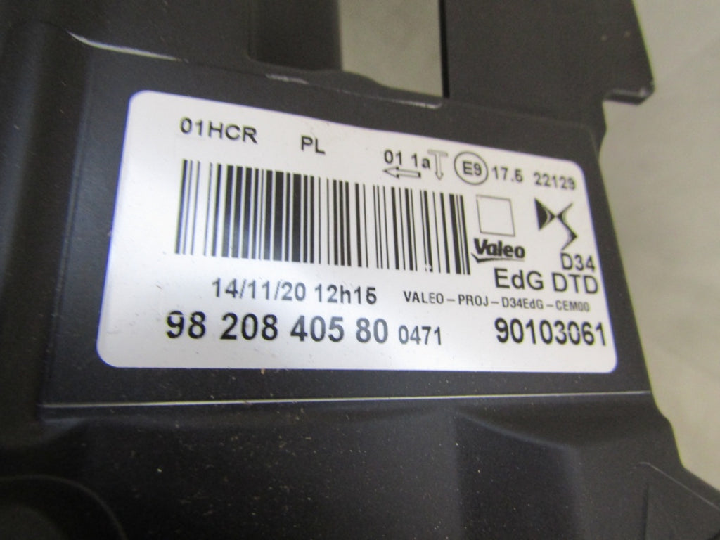 Prednji far Citroen DS3 DS 3 CROSSBACK halogen 18- RH 98200840580