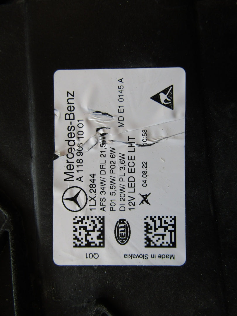 Prednji far Mercedes CLA 118 Lift LED HIGH PERFORMANCE 23- RH A1189061201