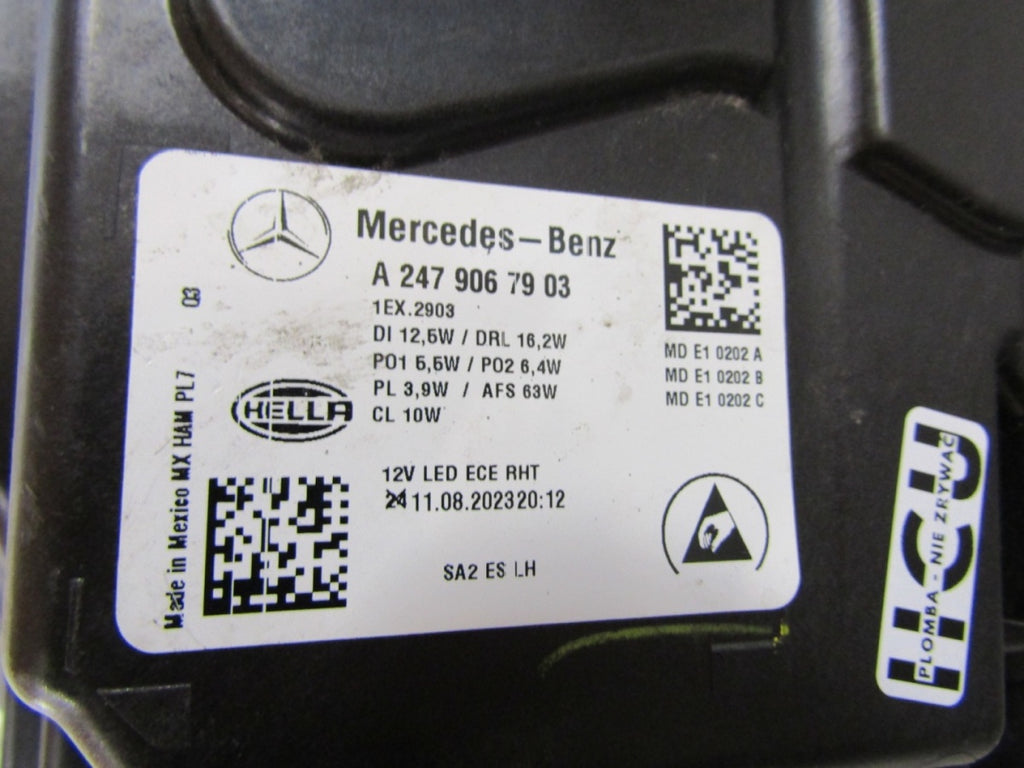 Prednji far Mercedes GLB W247 LIFT FULL LED MULTIBEAM 23- LH A2479067903