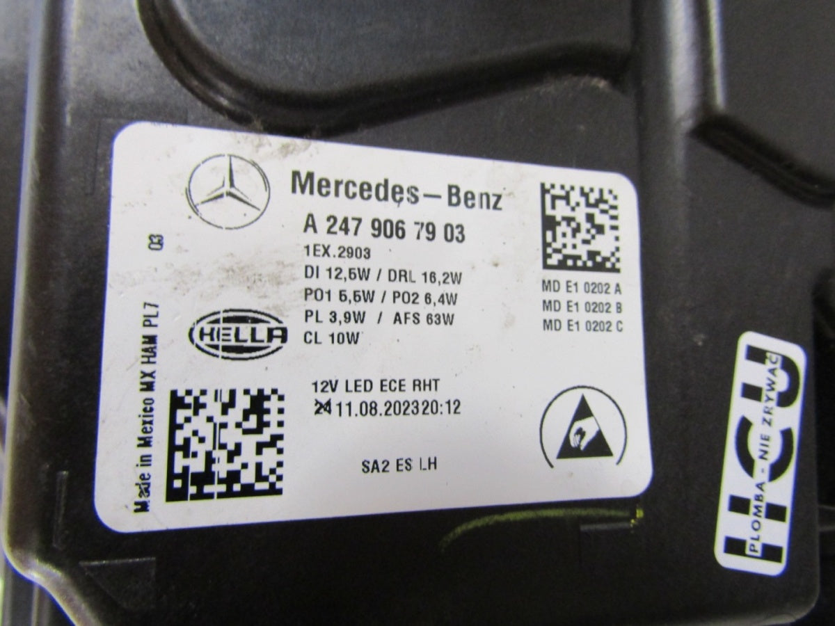 Prednji far Mercedes GLB W247 LIFT FULL LED MULTIBEAM 23- LH A2479067903