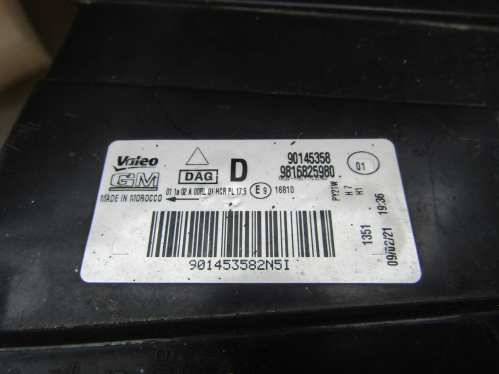 Prednji far Opel Combo E IV halogen + LED RH 18-23 9816825980