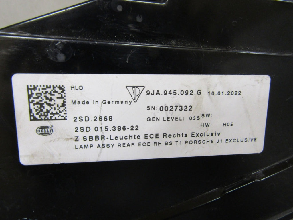 Stop svjetlo PORSCHE TAYCAN RH desni 19- LED 9JA945092G