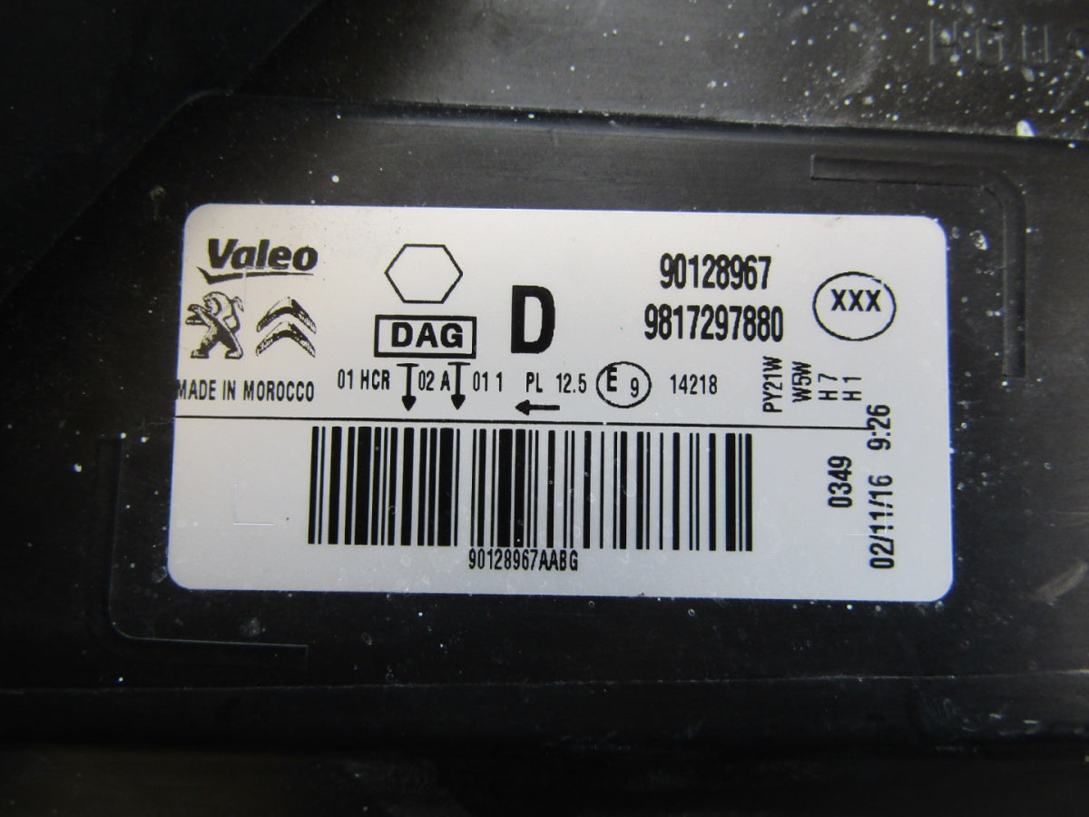 Prednji far Citroen C-Elysee halogen 16- RH 9817297880