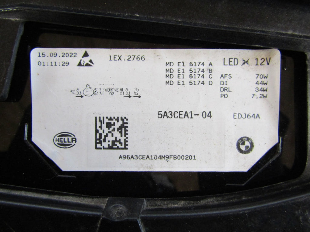 Prednji far BMW IX I20 LASER 21- LH 5A3CEA 1