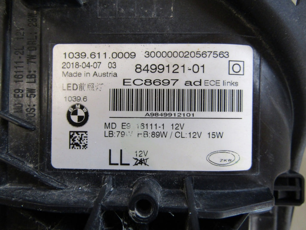 Prednji far BMW 5 G30 G31 ADAPTIVE FULL LED 17-20 LH lijevi 8499121