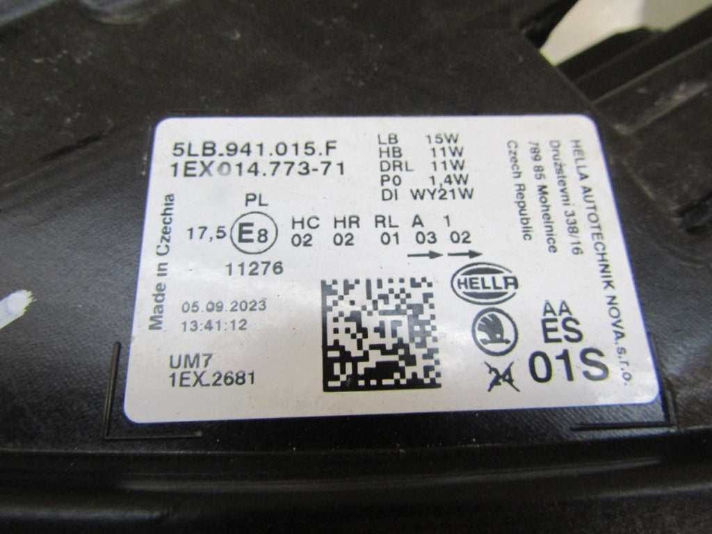 Prednji far Skoda Enyaq LED 20- LH 5LB941015F