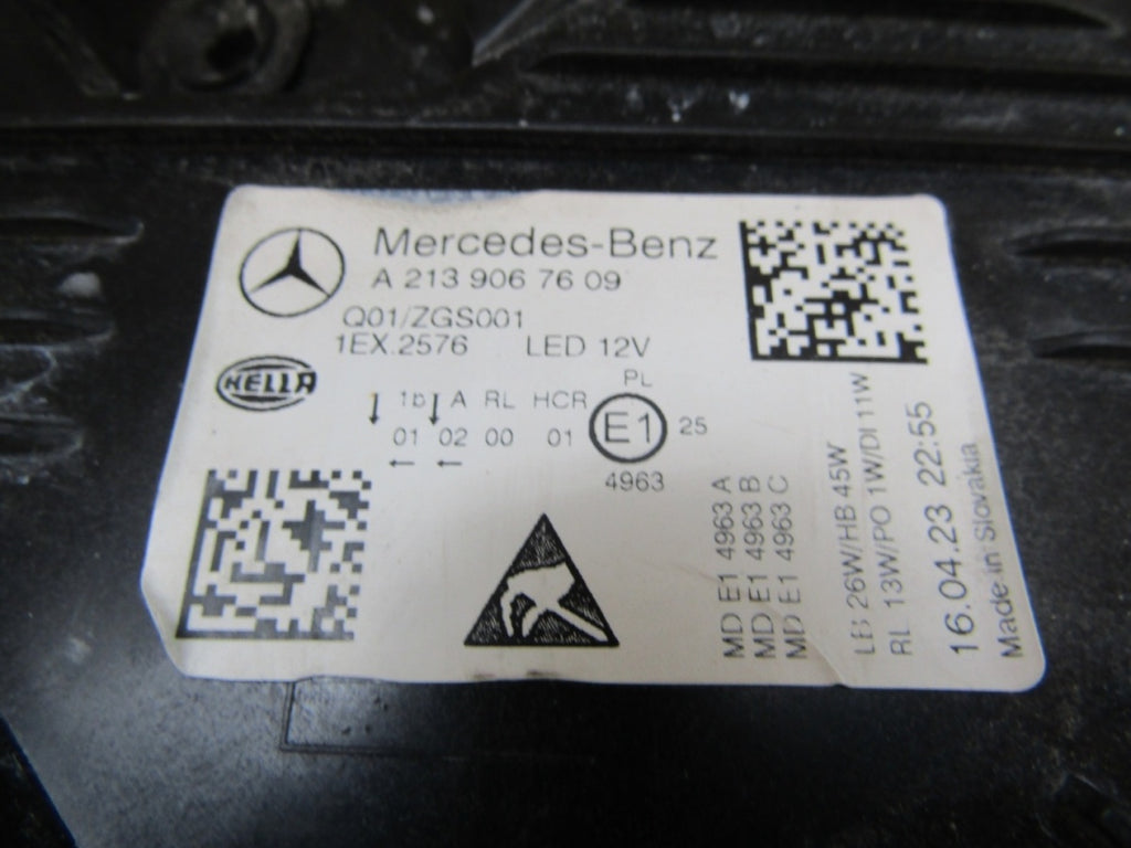 Prednji far Mercedes E klasa W213 213 LED LIFT 20- RH desni A2139067609