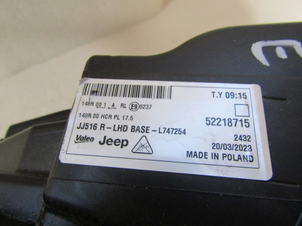 Prednji far Jeep Avenger LED 23- RH 52218715