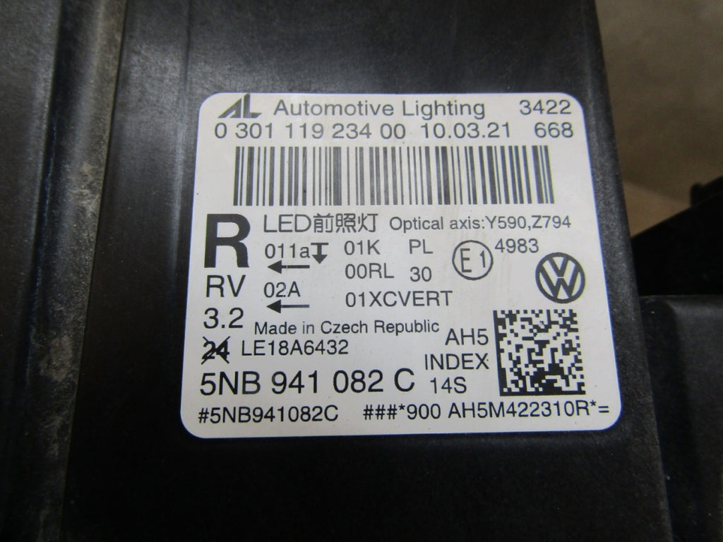 Prednji far Volkswagen Tiguan 2 II LIFT IQ LIGHT 20-24 RH desni 5NB941082C