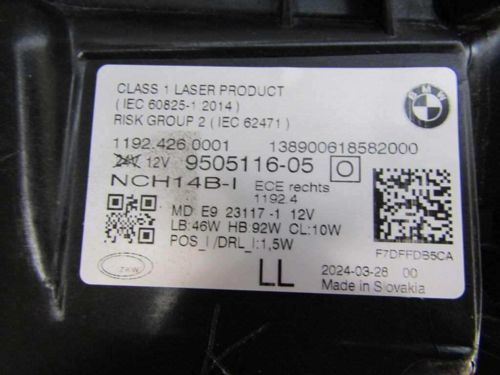 Prednji far BMW 4 G22 G23 G26 M3 G80 M4 G82 LASER 20- RH desni 9505116-05