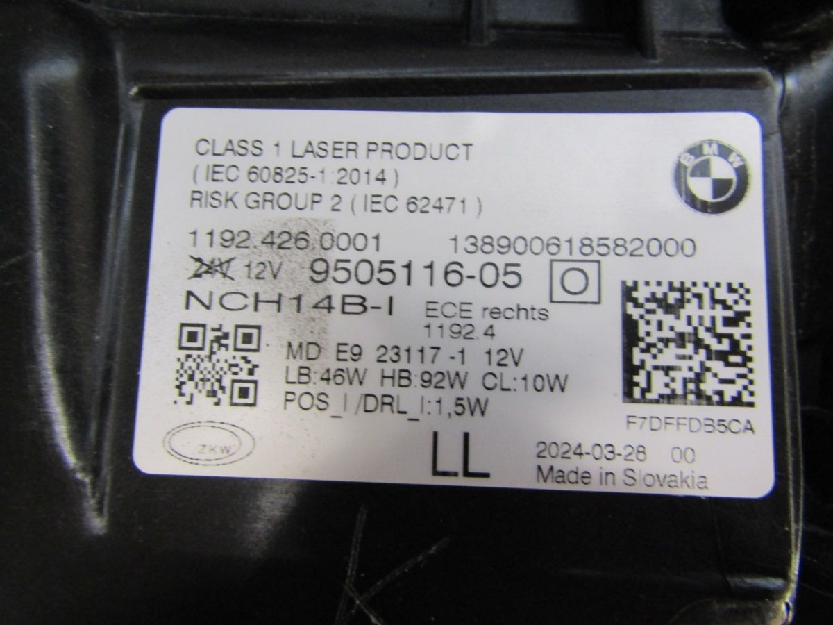 Prednji far BMW 4 G22 G23 G26 M3 G80 M4 G82 LASER 20- RH desni 9505116-05