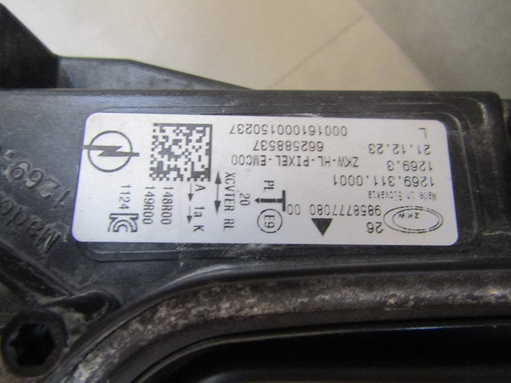 Prednji far Opel Astra L 6 VI FULL LED LUX 22- LH lijevi 9858777080
