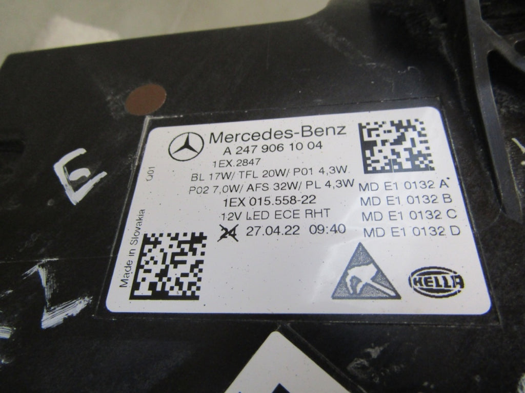 Prednji far Mercedes B klasa W247 Lift LED PERFORMANCE 22- RH A2479061004