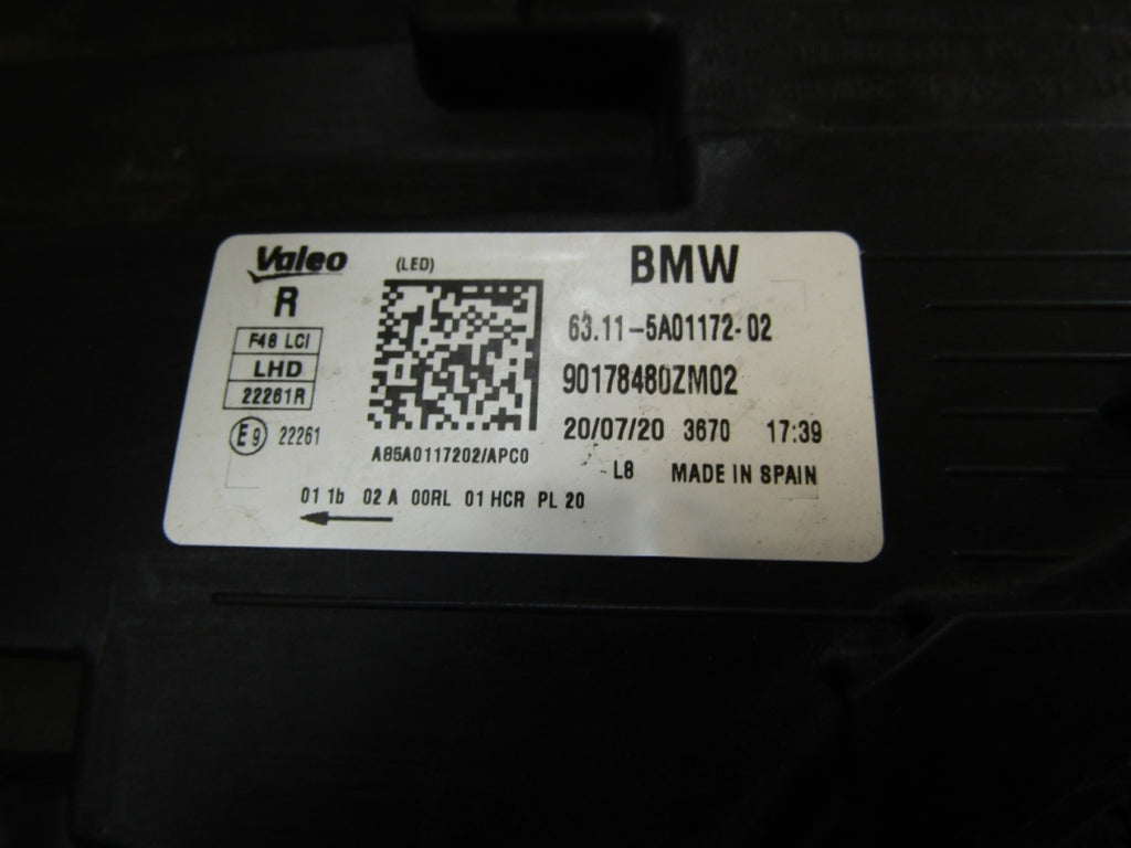 Prednji far BMW X1 F48 LIFT LCI FULL LED 19-22 RH 6311 5A01172