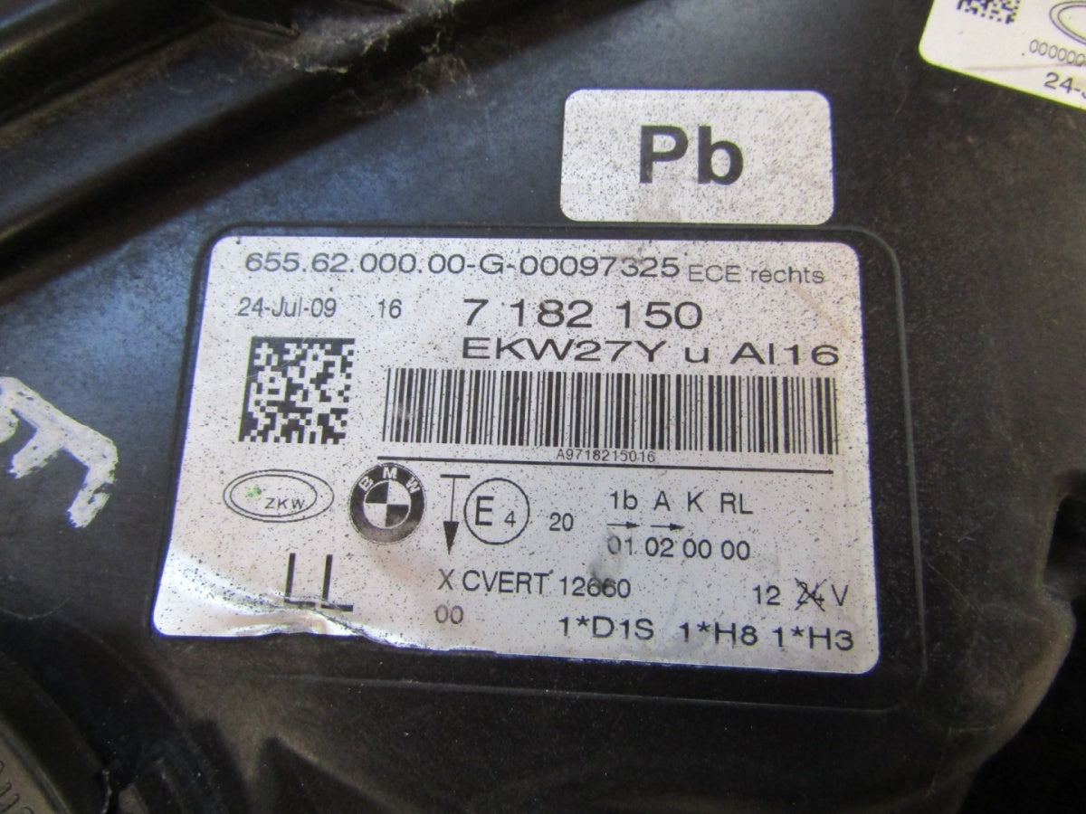 Prednji far BMW 7 F01 F02 xenon zakretni 08-12 RH desni 7182150