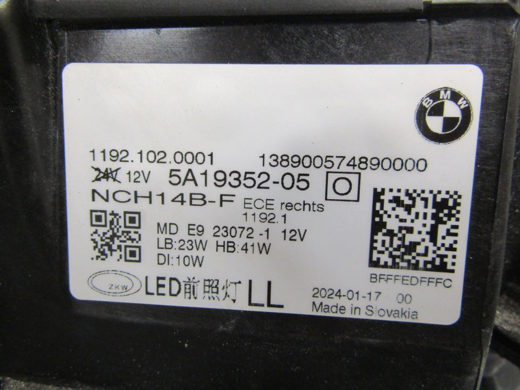 Prednji far BMW 4 G22 G23 G26 M3 G80 M4 G82 FULL LED 20- RH 5A19352