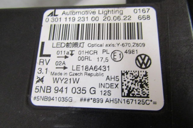 Prednji far Volkswagen Tiguan 2 II LIFT LED 20-24 LH lijevi 5NB941035G