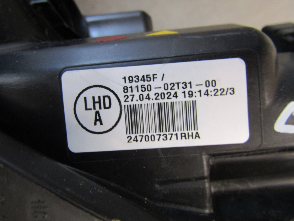 Prednji far TOYOTA COROLLA E21 SEDAN halogen sa sočivom LH 18- 81150-02T31-00