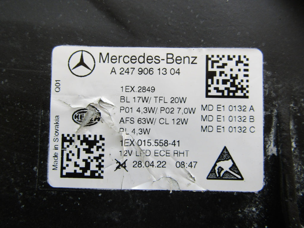 Prednji far Mercedes B klasa 247 LIFT FULL LED MULTIBEAM 23- LH A2479061304