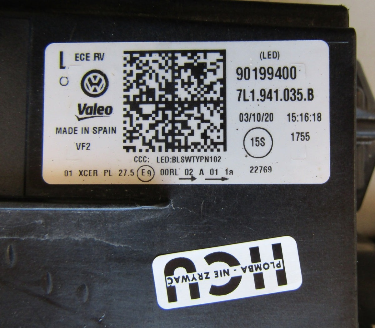 Prednji far Volkswagen T6.1 MULTIVAN LIFT FULL LED 19- LH 7L1941035