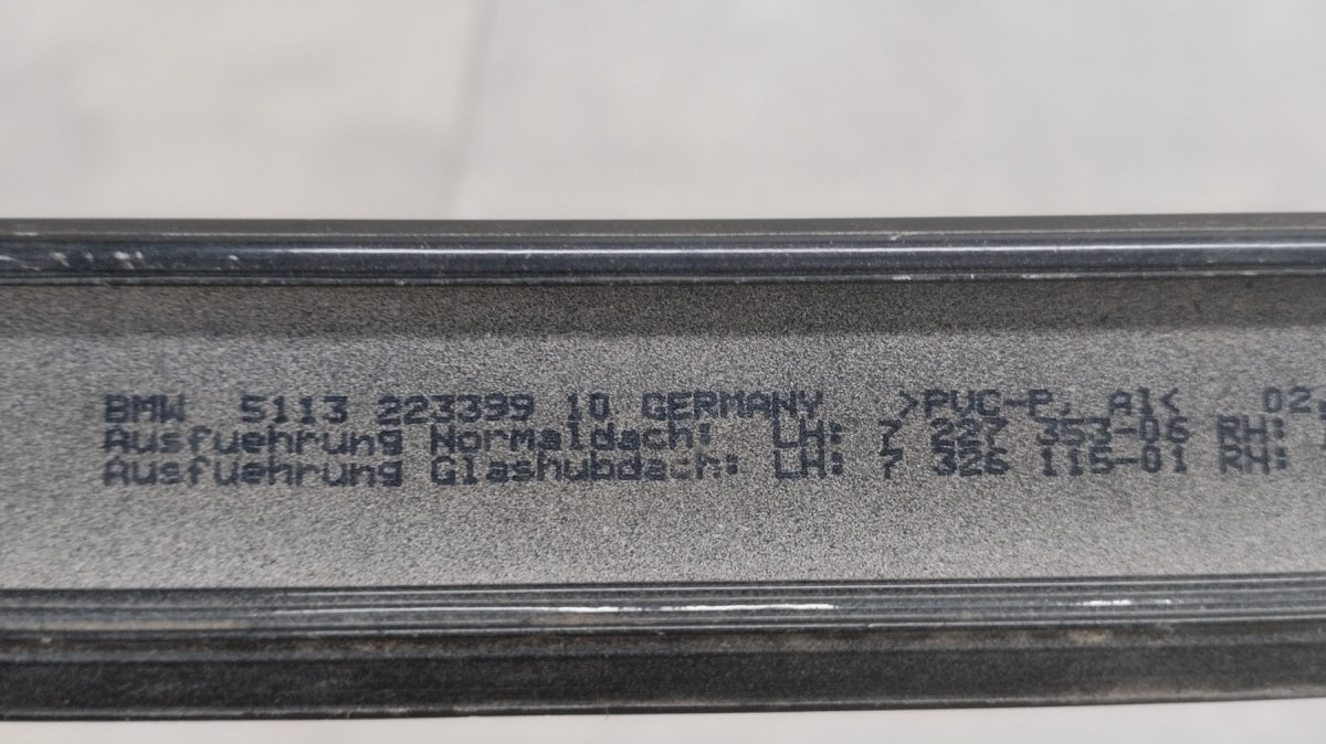 lajsna dachowa dachu lijevi BMW 6 F12 F13 COUPE / 22339910