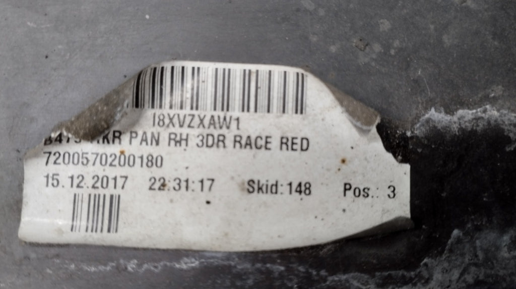 Lajsna praga desni Ford Fiesta MK8 ST 3D 18-