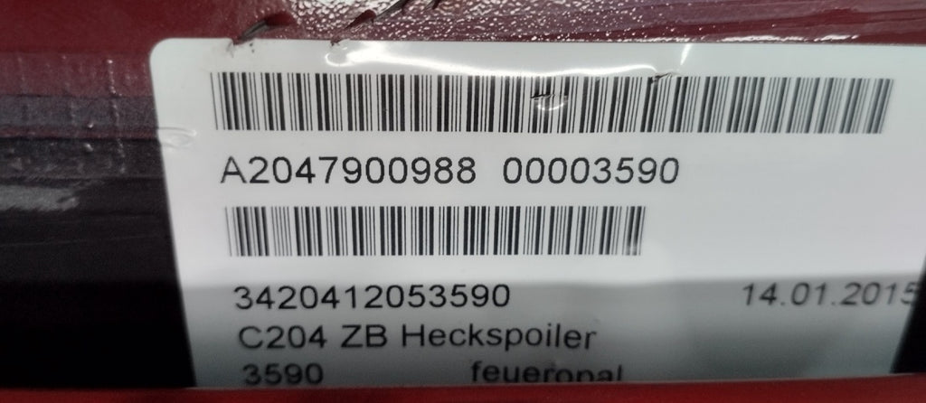 Spojler gepek vrata spojler zadnji Mercedes C W204 204 Coupe AMG A2047900988