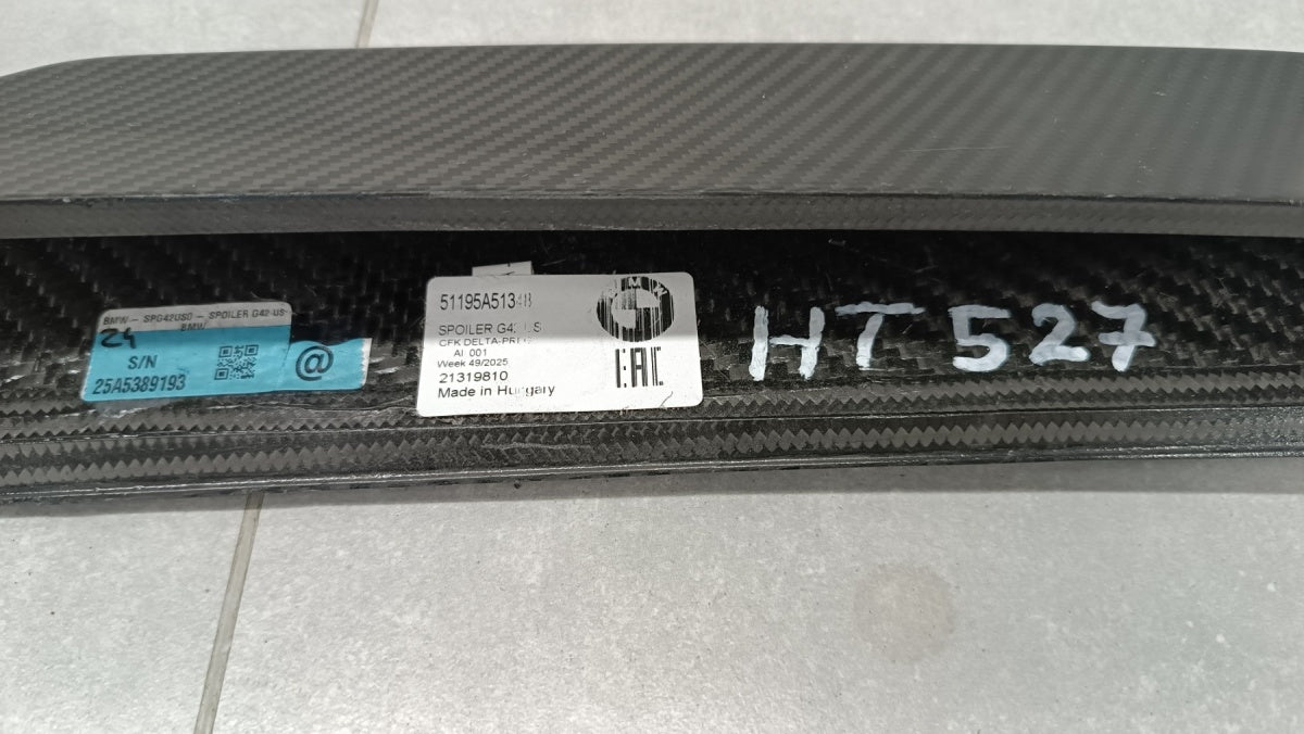 Spojler lotka daszek zadnji BMW 2 G42 M Performance Carbon 21-