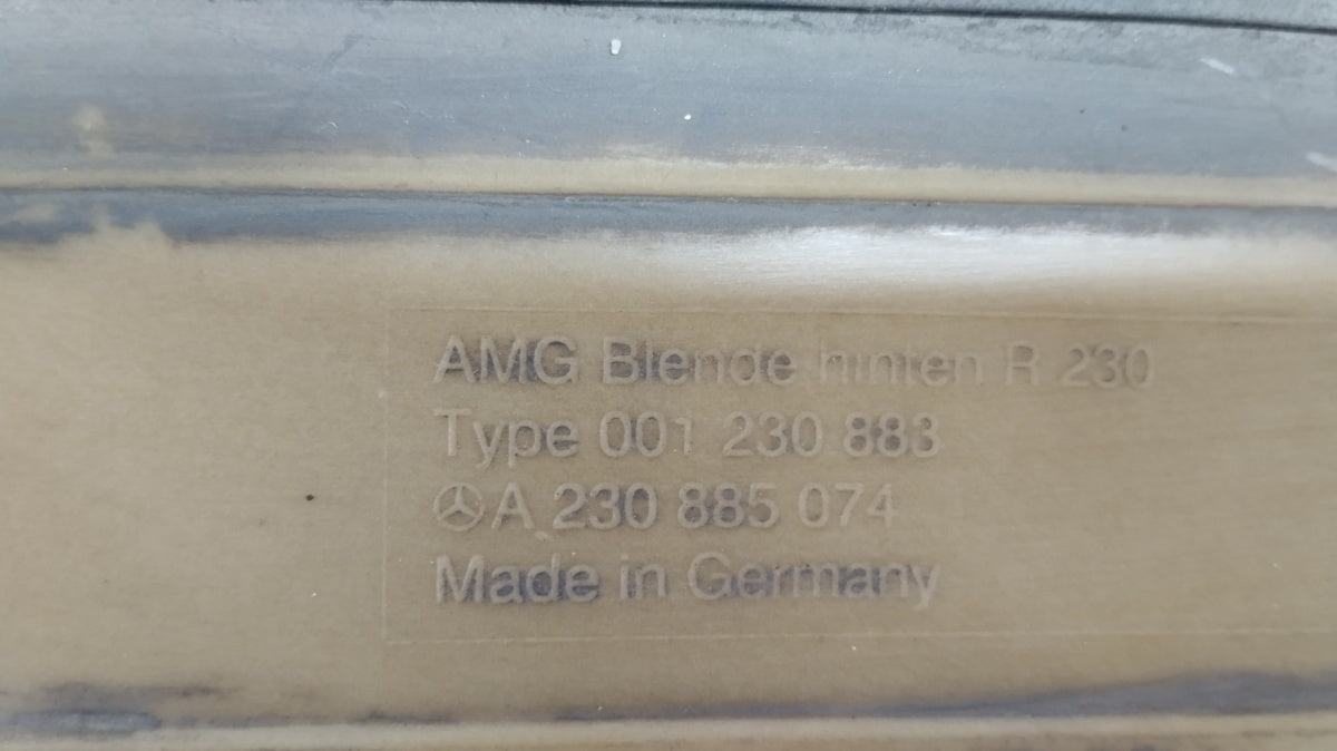 Spojler lajsna dokładka zderzaka tylnego MERCEDES SL R230 AMG 01-05