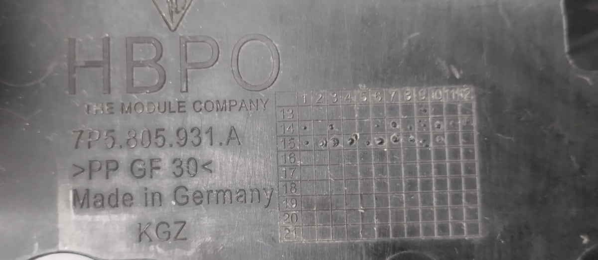 Pojačanje branika WSPORNIK GÓRA PORSCHE CAYENNE II 92A 14-17 7P5805931A
