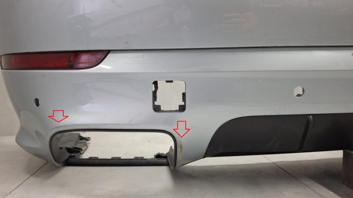 Zadnji branik Porsche Cayenne III GTS TURBO 9Y0 18- / + lampki + ślizgi
