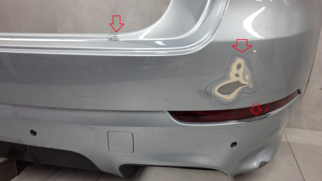 Zadnji branik Porsche Cayenne III GTS TURBO 9Y0 18- / + lampki + ślizgi