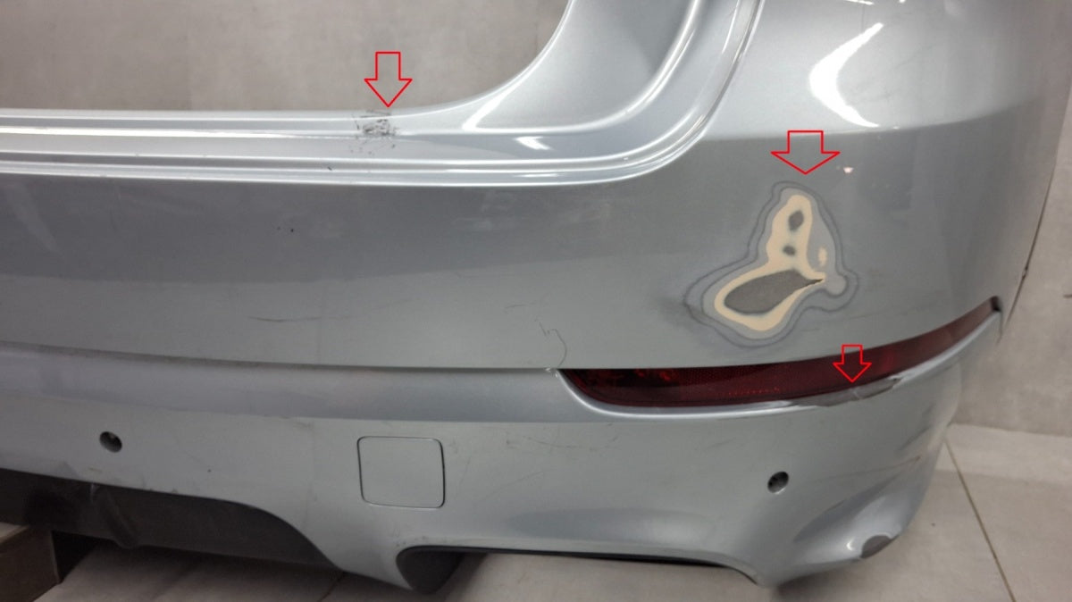 Zadnji branik Porsche Cayenne III GTS TURBO 9Y0 18- / + lampki + ślizgi