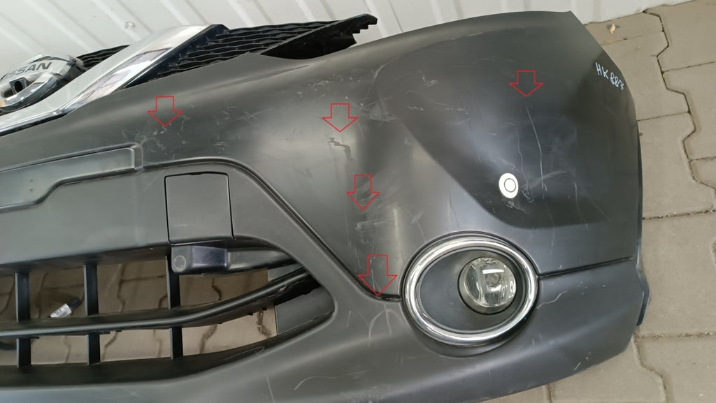 Prednji branik Nissan Qashqai 2 II 13-17 / 4x PDC NIEMALOWANY