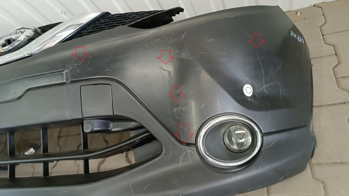 Prednji branik Nissan Qashqai 2 II 13-17 / 4x PDC NIEMALOWANY