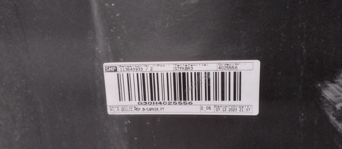 Zadnji branik BMW 5 G31 Kombi M-paket Lift LCI 20- / ŚLIZG