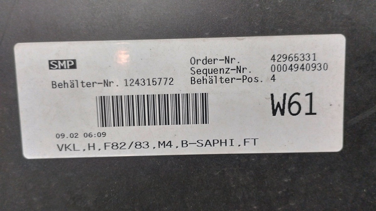 Zadnji branik BMW 4 M4 F82 F83 M Power 14-19